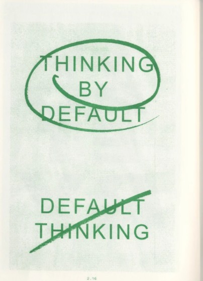 cancel default thinking