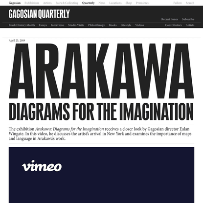 Arakawa: Diagrams for the Imagination | Video | Gagosian Quarterly
