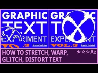 How to Stretch, Warp, Glitch, Distort Text (3) | Kinetic Typography | Lens Distort | AfterEffects