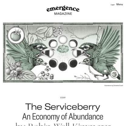 The Serviceberry: An Economy of Abundance - Robin Wall Kimmerer