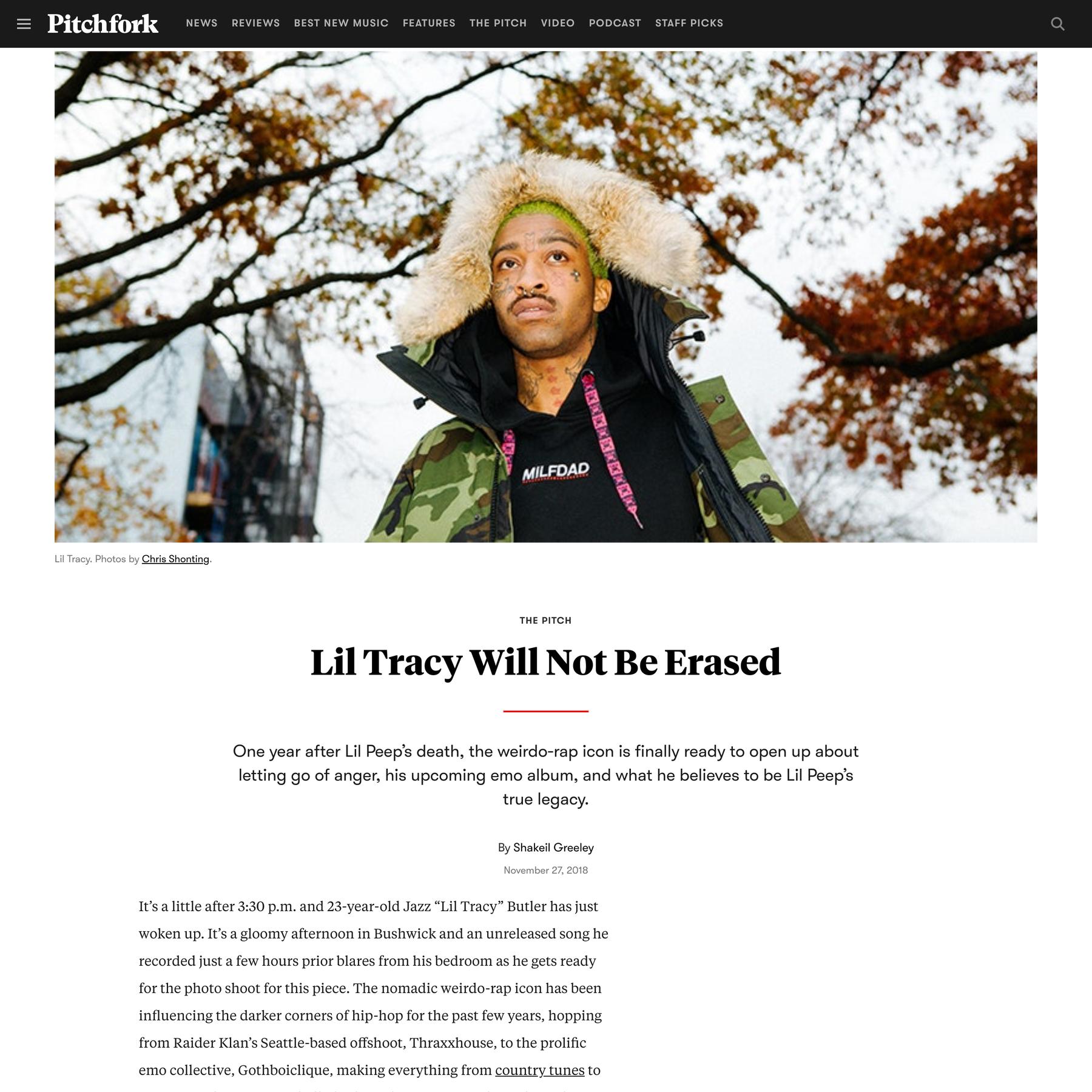 Lil Tracy Will Not Be Erased