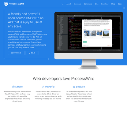 ProcessWire: An open source CMS with a powerful API