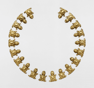 Frog necklace pendants, 15th–early 16th century Mexico, Aztec or Mixtec culture