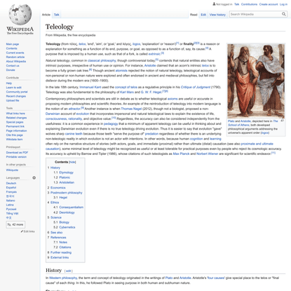 Teleology - Wikipedia