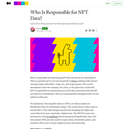Who Is Responsible for NFT Data?