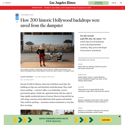 How 200 historic Hollywood backdrops were saved from the dumpster