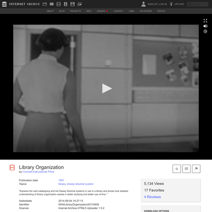 Library Organization : Coronet Instructional Films : Free Download, Borrow, and Streaming : Internet Archive