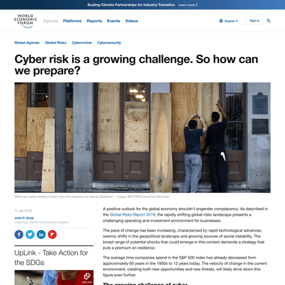 Cyber risk is a growing challenge. So how can we prepare?