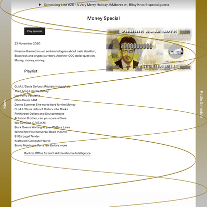 Money Special – Cashmere Radio