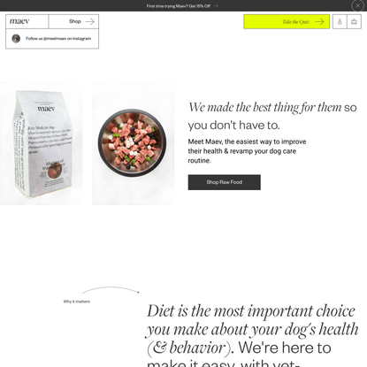 Maev | Wellness for dogs &amp; their humans.