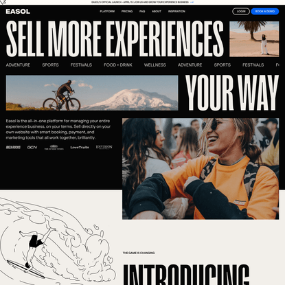 Easol - Sell travel and experiences online.