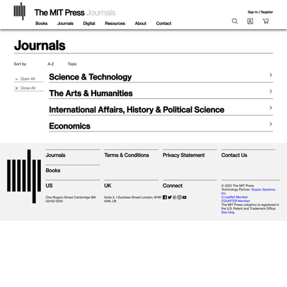 MIT Press Journals