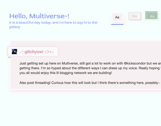 the first 'hello world' 