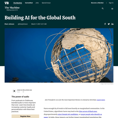 Building AI for the Global South
