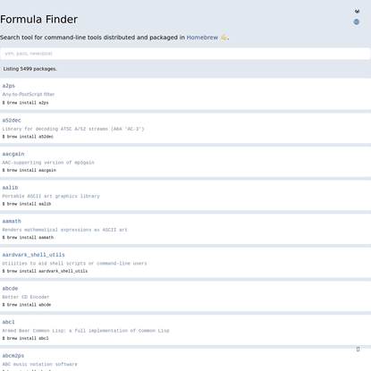 Formula Finder