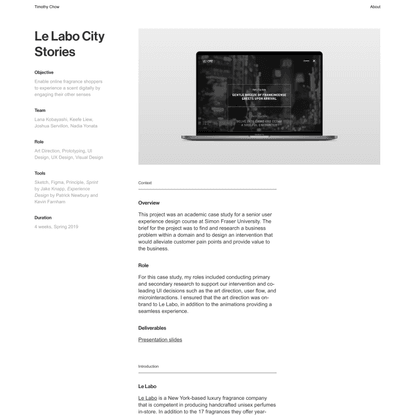 Le Labo City Stories