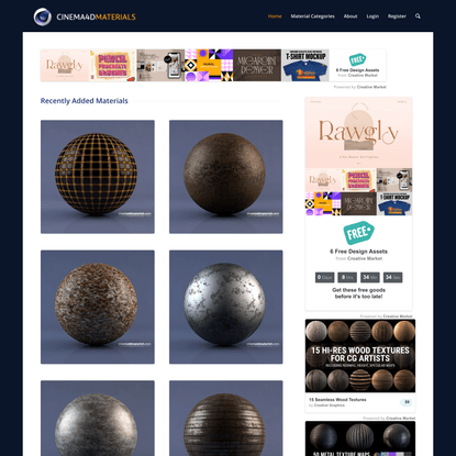 Home Page - Cinema4DMaterials