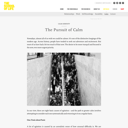 The Pursuit of Calm -