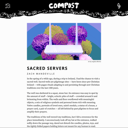 COMPOST Issue 01: Sacred Servers by Zach Mandeville