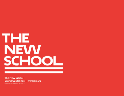 The New School – Brand Guidelines