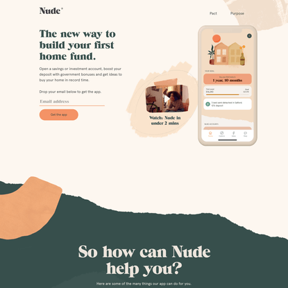 Nude – The new way to build your first home fund