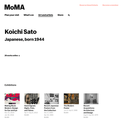 Koichi Sato | MoMA