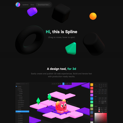 Spline - Design tool for 3D web experiences