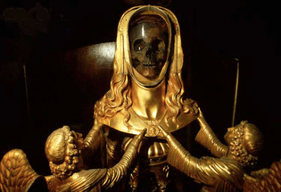 skull of Mary Magdalene in St Maximin Basilica