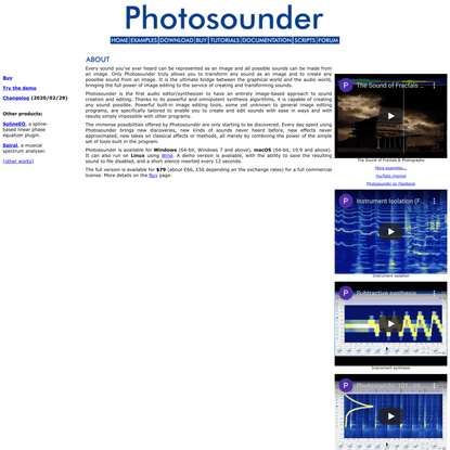 Photosounder.com - Image-sound editor &amp; synthesizer