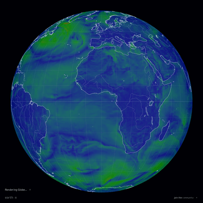 earth :: a global map of wind, weather, and ocean conditions