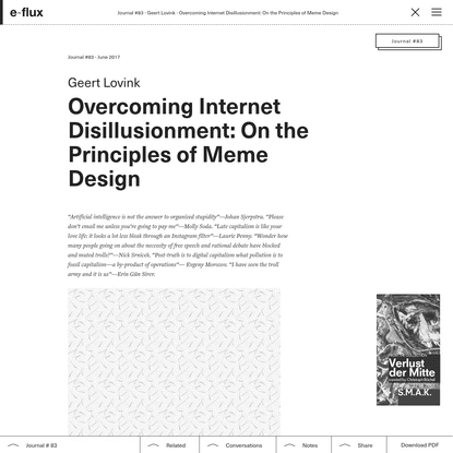 Overcoming Internet Disillusionment: On the Principles of Meme Design