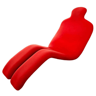 rouge fauteuil bouloum lounge - olivier mourgue.