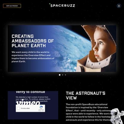 Spacebuzz - Creating ambassadors of planet Earth