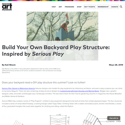 Build Your Own Backyard Play Structure | Denver Art Museum