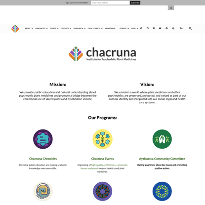  Chacruna Institute for Psychedelic Plant Medicines