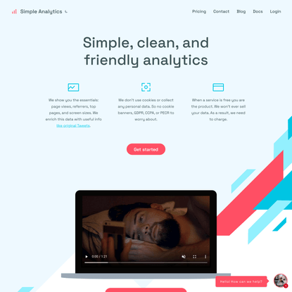 Simple Analytics - Simple, clean, and privacy-friendly analytics