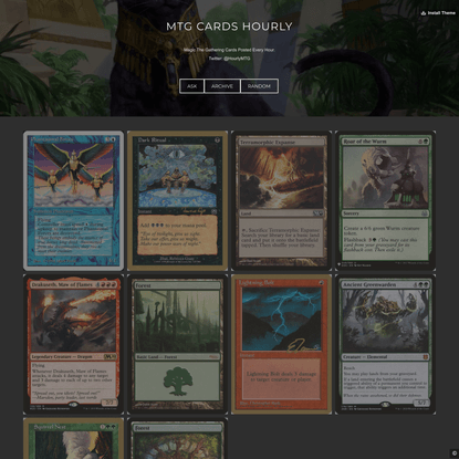 MTG Cards Hourly