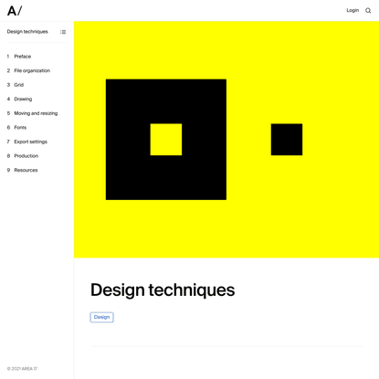 Design techniques — Guides — AREA 17