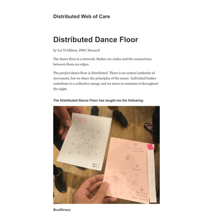 Distributed Dance Floor