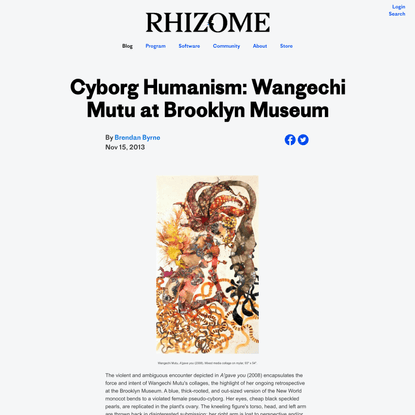 Cyborg Humanism: Wangechi Mutu at Brooklyn Museum