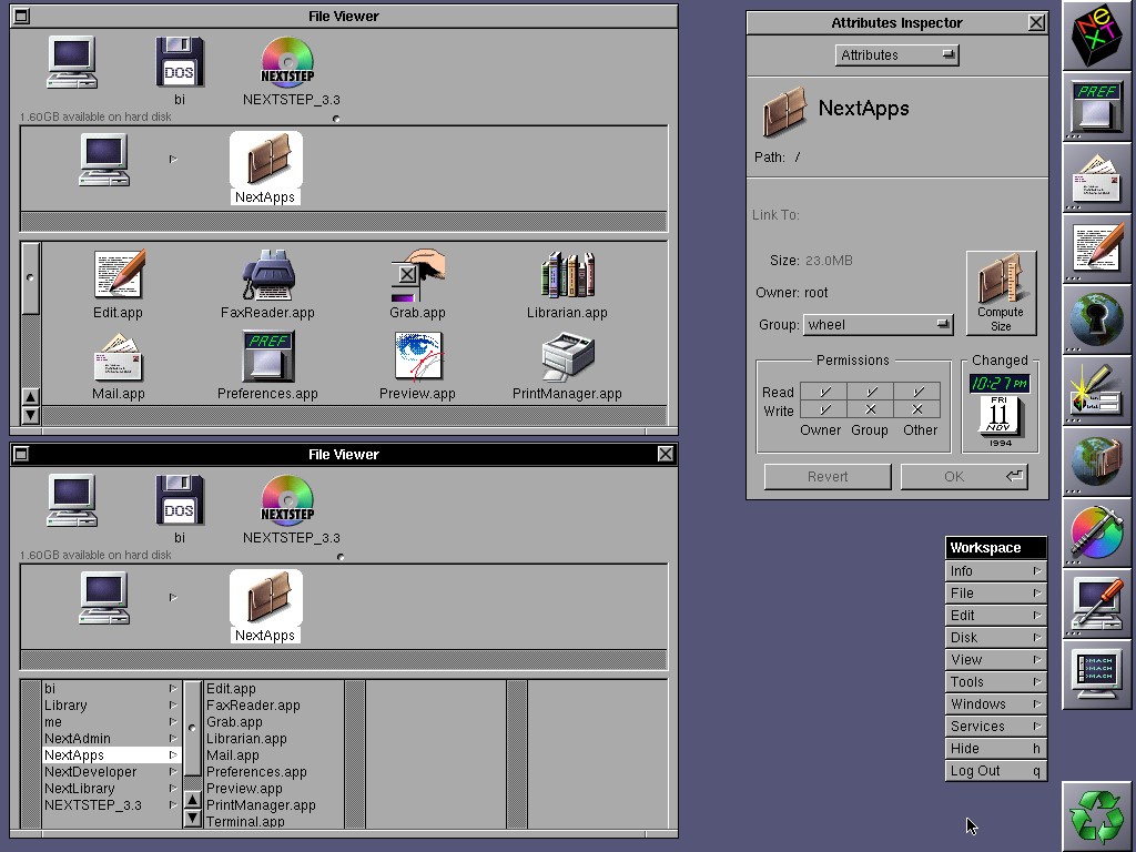Viewing files. NEXTSTEP. NEXTSTEP os. Next NEXTSTEP 3.3 установка. NEXTSTEP interface.