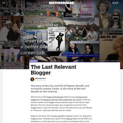 The Last Relevant Blogger