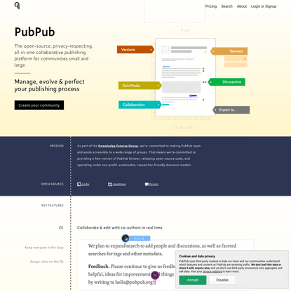 PubPub · Community Publishing