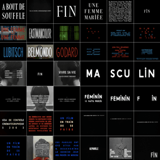 Jean-Luc Godard’s cinematography and Type - Research
