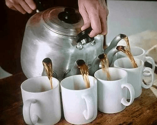 teapot with multiple spouts