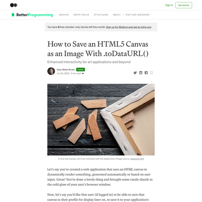 How to Save an HTML5 Canvas as an Image With .toDataURL()