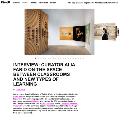 INTERVIEW: Curator Alia Farid On The Space Between Classrooms And New Types Of Learning