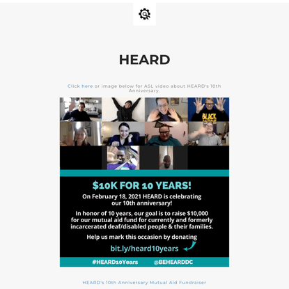 HEARD website coming soon