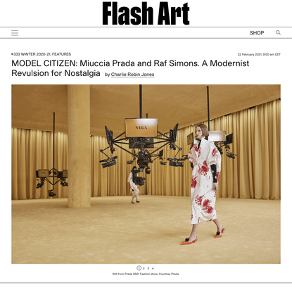 MODEL CITIZEN: Miuccia Prada and Raf Simons. A Modernist Revulsion for Nostalgia | | Flash Art