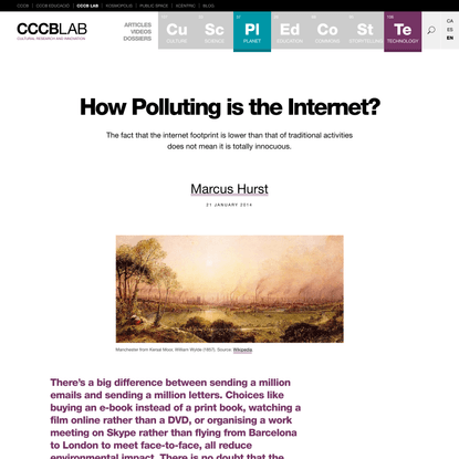 How Polluting is the Internet? | CCCB LAB